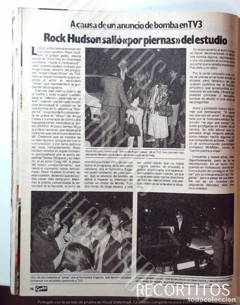 Cine: ROCK HUDOSN TV3 AMENAZA DE BOMBA