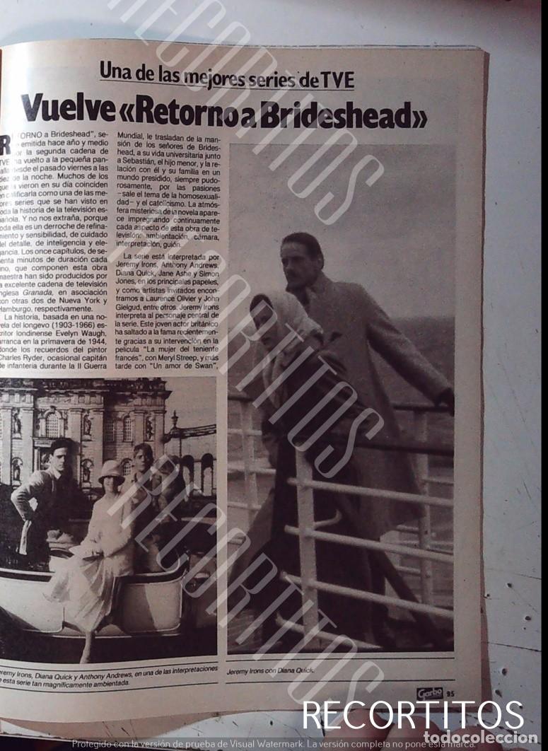 Cine: RETORNO A BRIDESHEAD JEREMY IRONS ANTHONY ANDREWS DIANA QICK