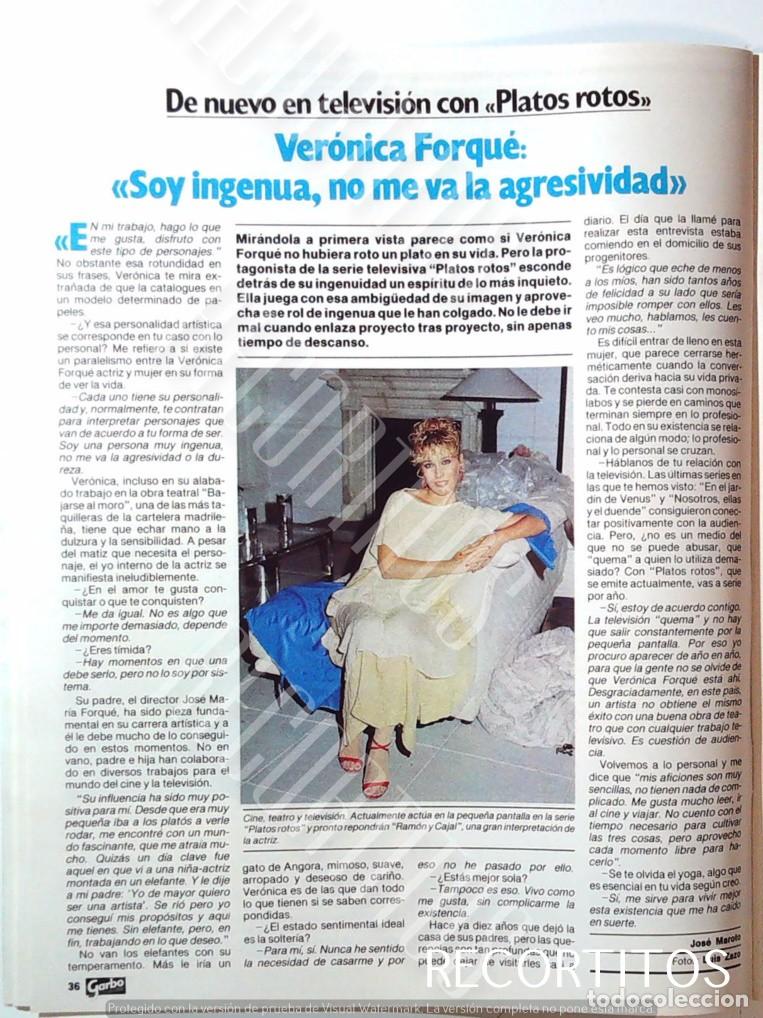 Cine: VERONICA FORQUE PLATOS ROTOS