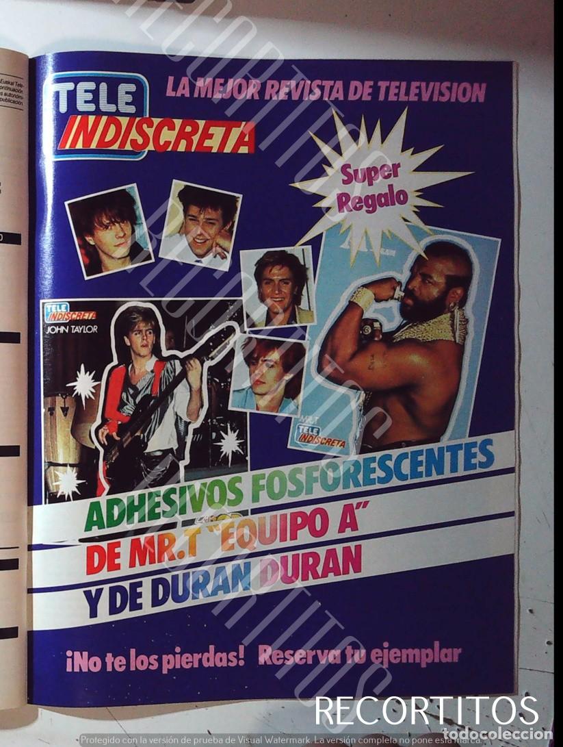 Cine: SIMON LE BON DURAN DURAN EQUIPO A TEAM TELE INDISCRETA ANUNCIO PUBLICIDAD