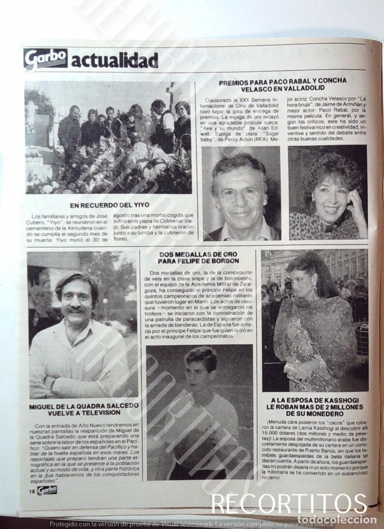 Cine: MQ MIGUEL DE LA QUADRA SALCEDO LAMIA KASSHOGI CONCHA VELASCO PACO RABAL PRINCIPE FELIPE