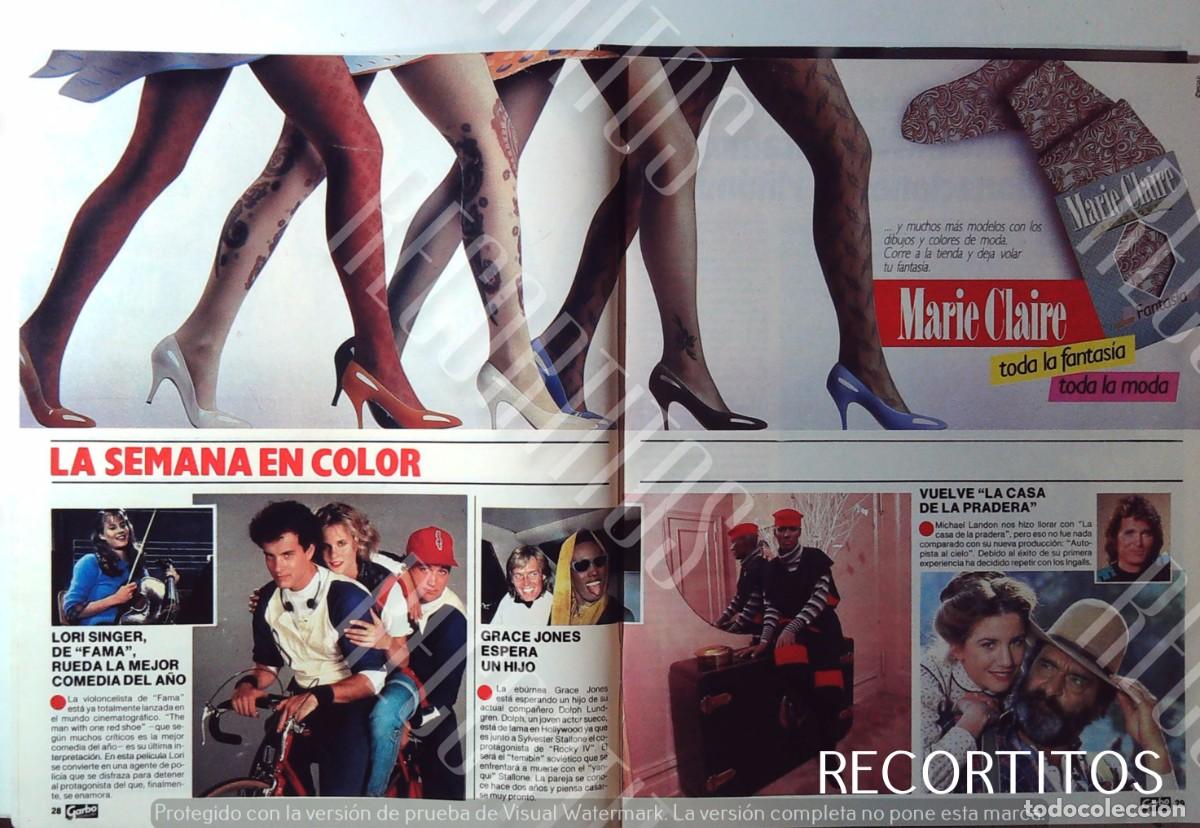 Cine: MARIE CLAIRE MEDIAS DE FANTASIA UN DOS TRES EL CHOLLO 1 2 3 GRACE JONES LA CASA DE LA PRADERA