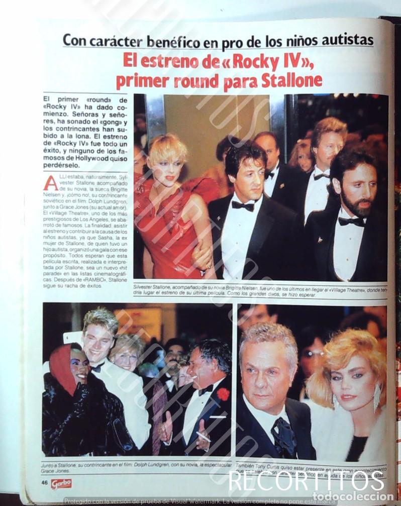 Cinema: ROCKY IV SYLVESTER STALLONE BRIGITTE NIELSEN DOLPH LUNDGREEN GRACE JONES TONY CURTIS