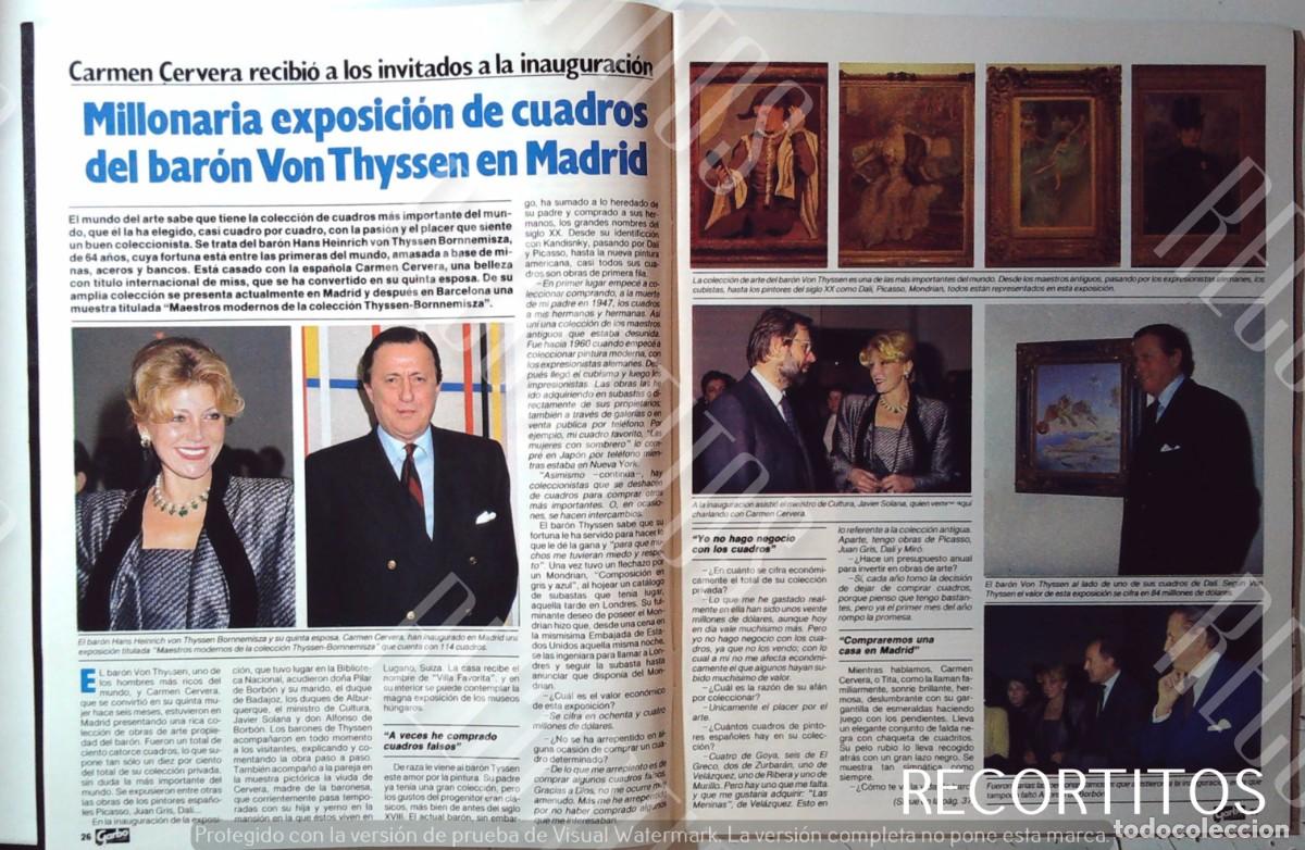 Cine: TITA CERVERA CARMEN THYSSEN MISS ESPA&Ntilde;A LOS CUADROS DEL VARON VON THYSSEN