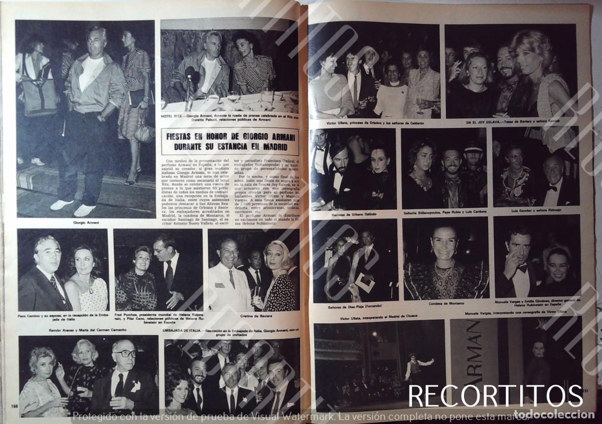 Cine: giorgio armani en madrid joy eslava luis escobar pitita ridruejo manuela vargas victor ullate ramon