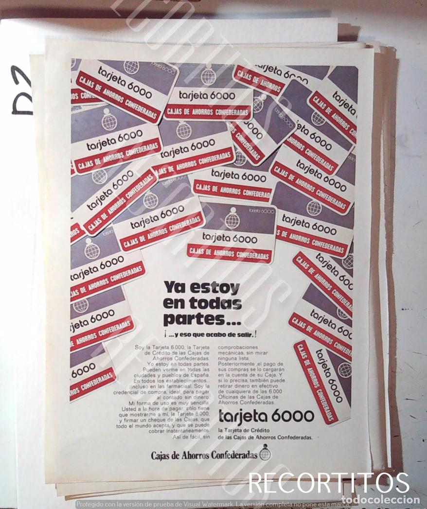 Cinema: TARJETA 6000 CAJAS CONFEDERADAS ANUNCIO PUBLICIDAD