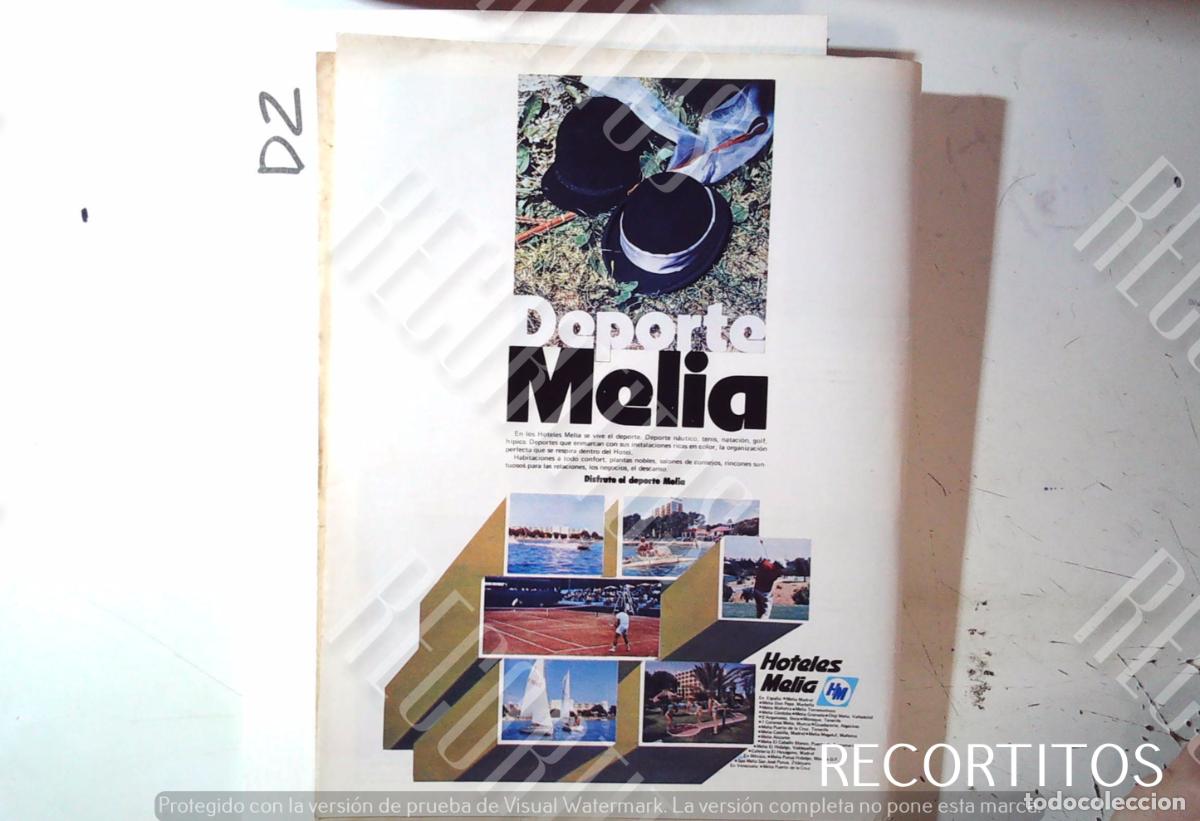 Cine: HOTELES MELIA ANUNCIO PUBLICIDAD