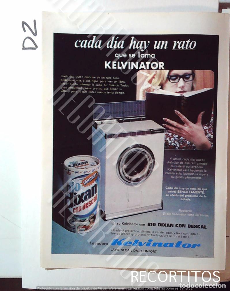 Cine: KELVINATOR BIO DIXAN ANUNCIO PUBLICIDAD LAVADORA GALERIAS PRECIADOS ABRIGOS PELETERIA