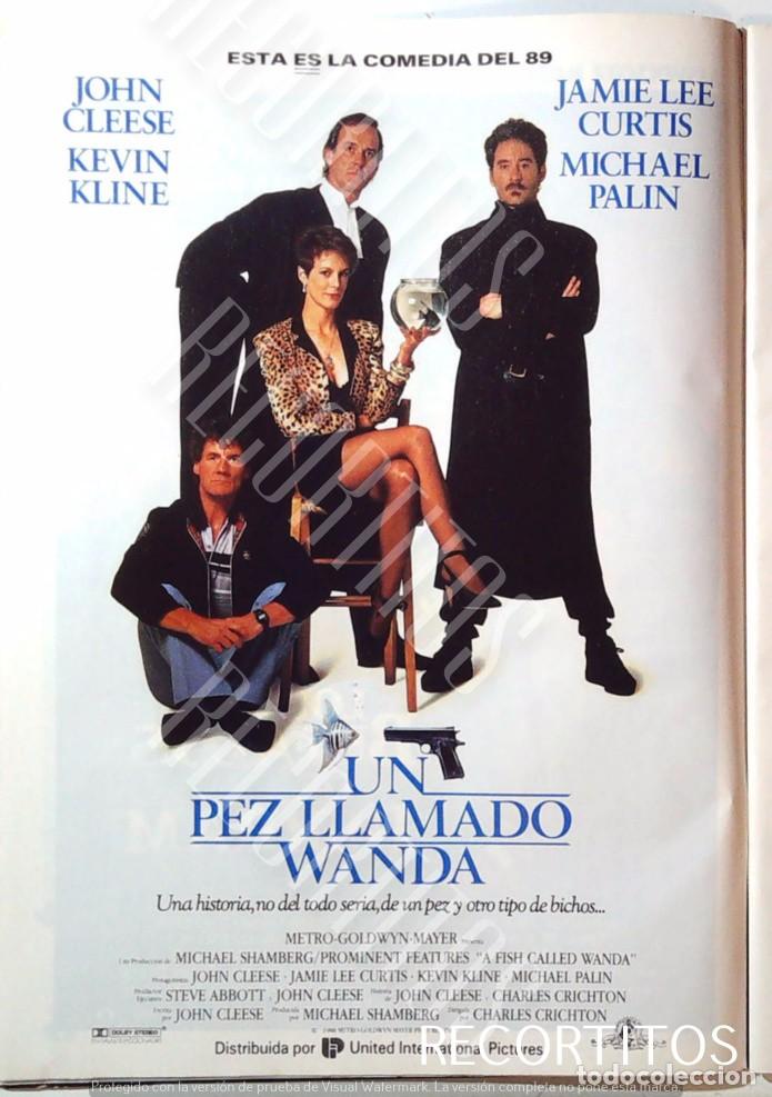 Cine: UN PEZ LLAMADO WANDA JAMIE LEE CURTIS MICHAEK PALIN KEVIN KLINE JOHN CLEESE