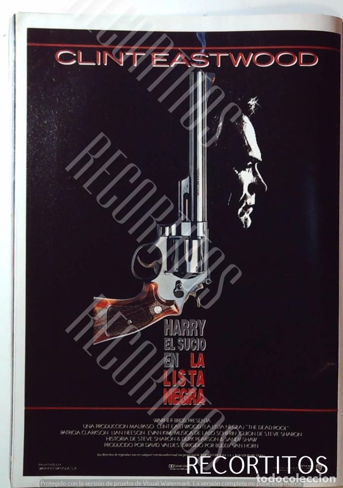Cine: HARRY EL SUCIO EN LA LISTA NEGRA CLINT EASTWOOD