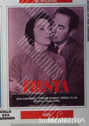 Cine: FIESTA AVA GARDNER TYRONE POWER ERROL FLYNN HENRY KING