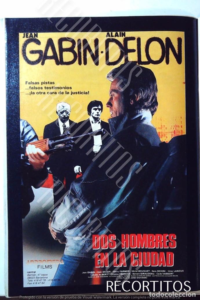 Cine: DOS HOMBRES EN LA CIUDAD JEAN GABIN ALAIN DELON