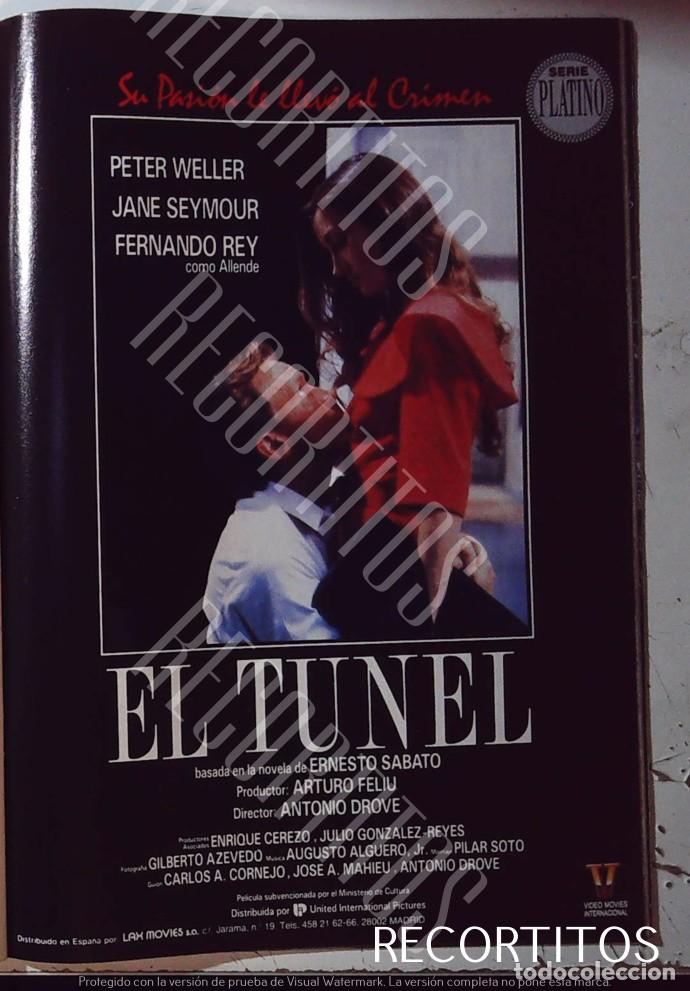 Cine: EL TUNEL JANE SEYMOUR FERNANDO REY PETER WELLER