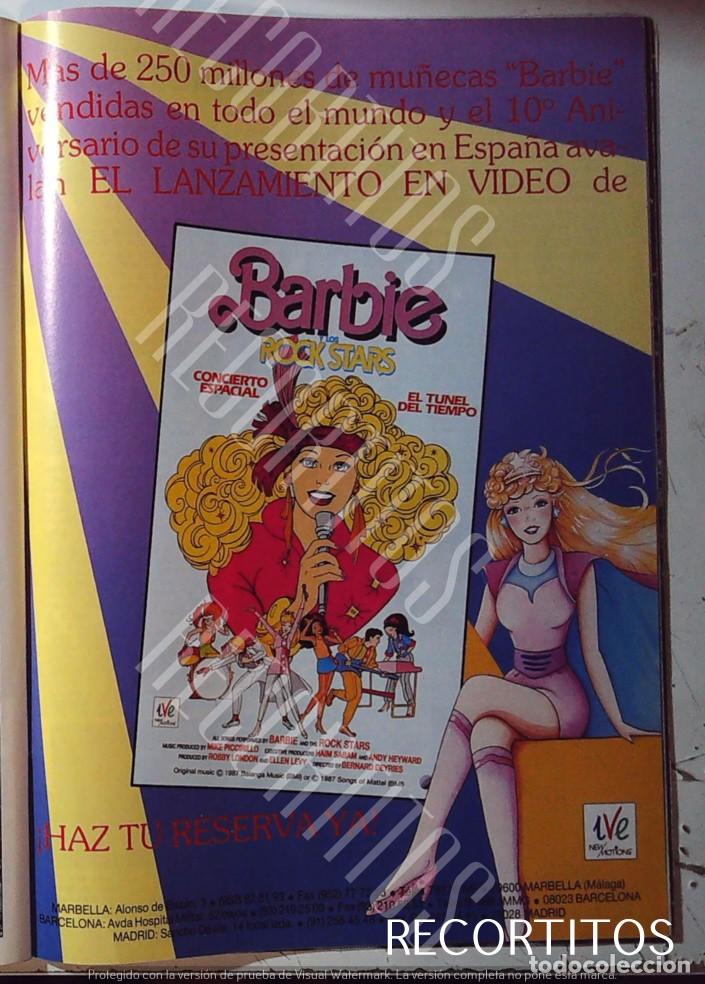 Cine: barbie rock star el tunel del tiempo concierto espacial en vhs anuncio publlicidad