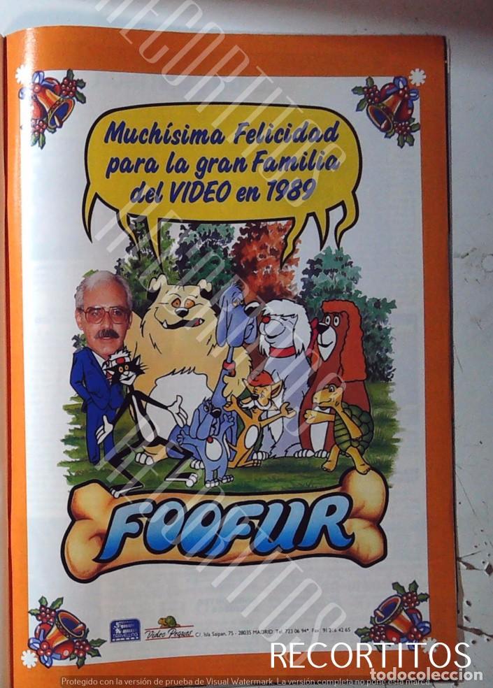 Cine: FOOFUR EN VIDEO 1989 LANZAMIENTO ANUNCIO PUBLICIDAD