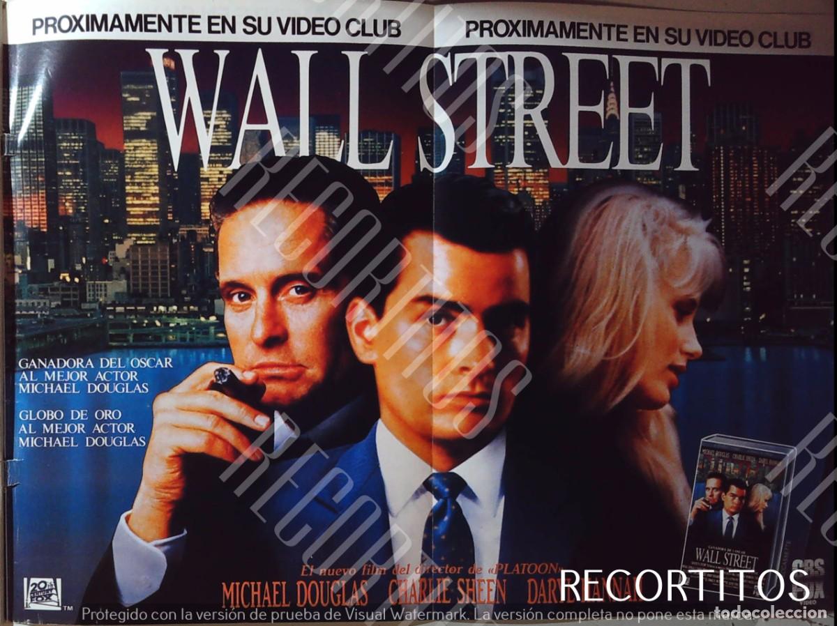 Cine: WALL STREET MICHAEL DOUGLAS DARYL HANNAH CHARLIE SHEEN
