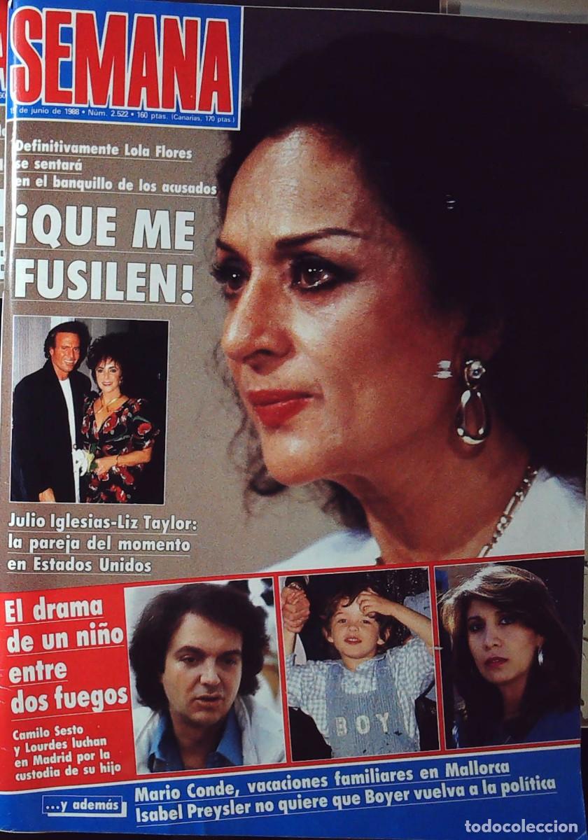 Cine: recorte portada lola flores camilo sesto elizabeth taylor liz julio iglesias