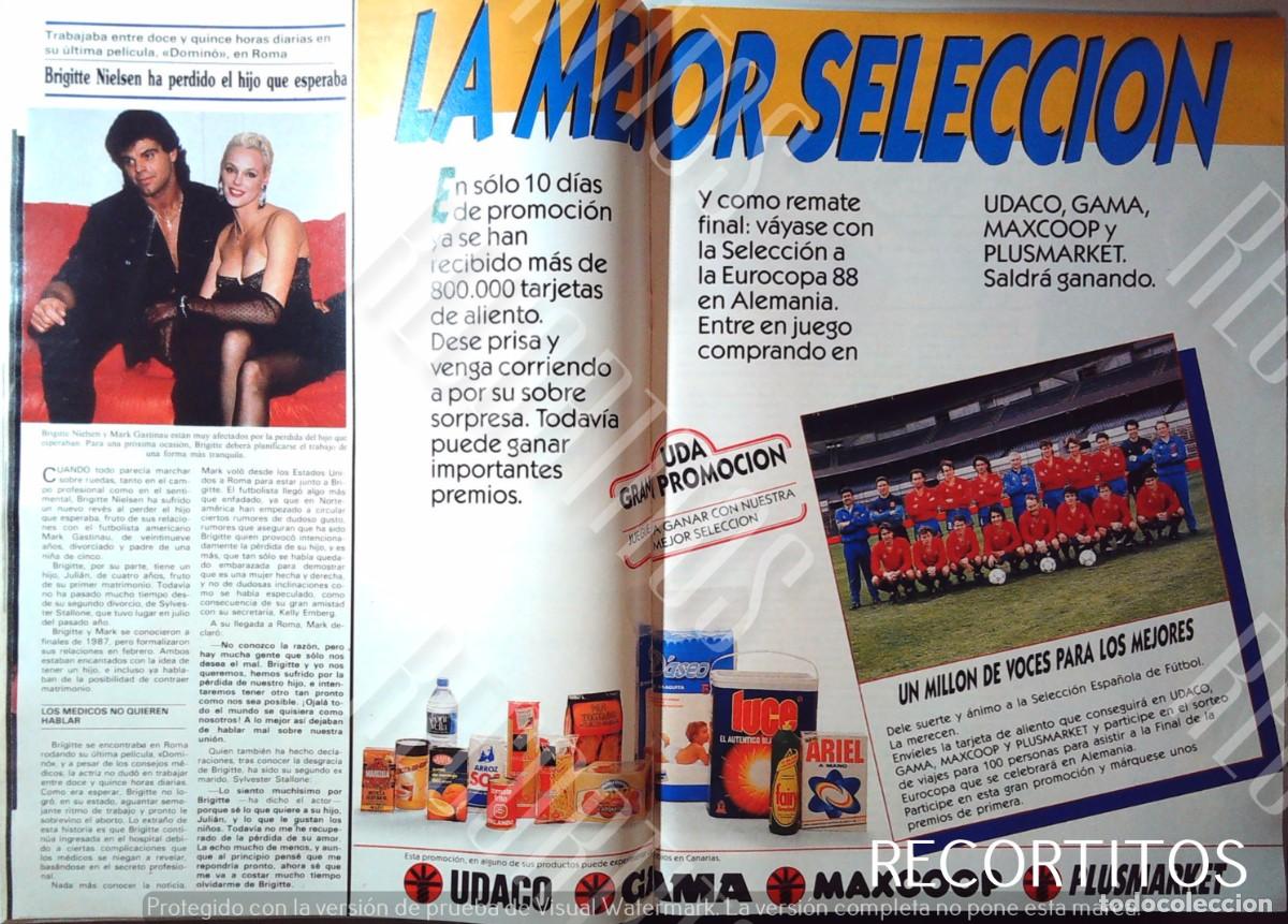 Cine: udaco seleccion espa&ntilde;ola 1988 butrague&ntilde;o hierro zubizarreta ariel daseo pa&ntilde;ales brigitte nielsen den