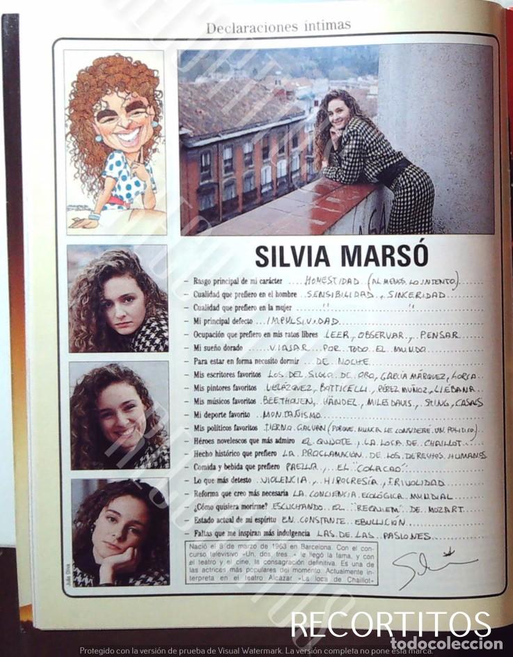 Cine: SILVIA MARSO UN DOS TRES 1 2 3 DECLARACIONES INTIMAS