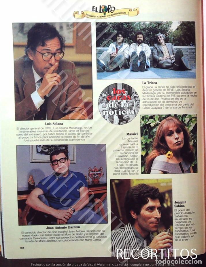 Cine: LA TRINCA JOAQUIN SABINA MASSIEL LUIS SOLANA JUAN ANTONIO BARDEM
