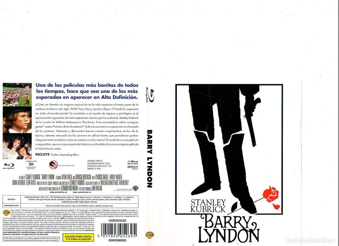 Cine: BARRY LYNSON:RYAN O&acute;NEAL CARATULA ORIGINAL BLU-RAY NO BLU-RAY