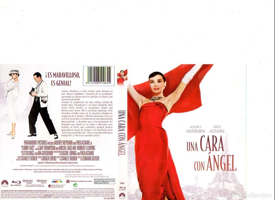 Cine: UNA CARA CON ANGEL:AUDREY HEPBURN CARATULA BLU-RAY ORIGINAL NO BLU-RAY