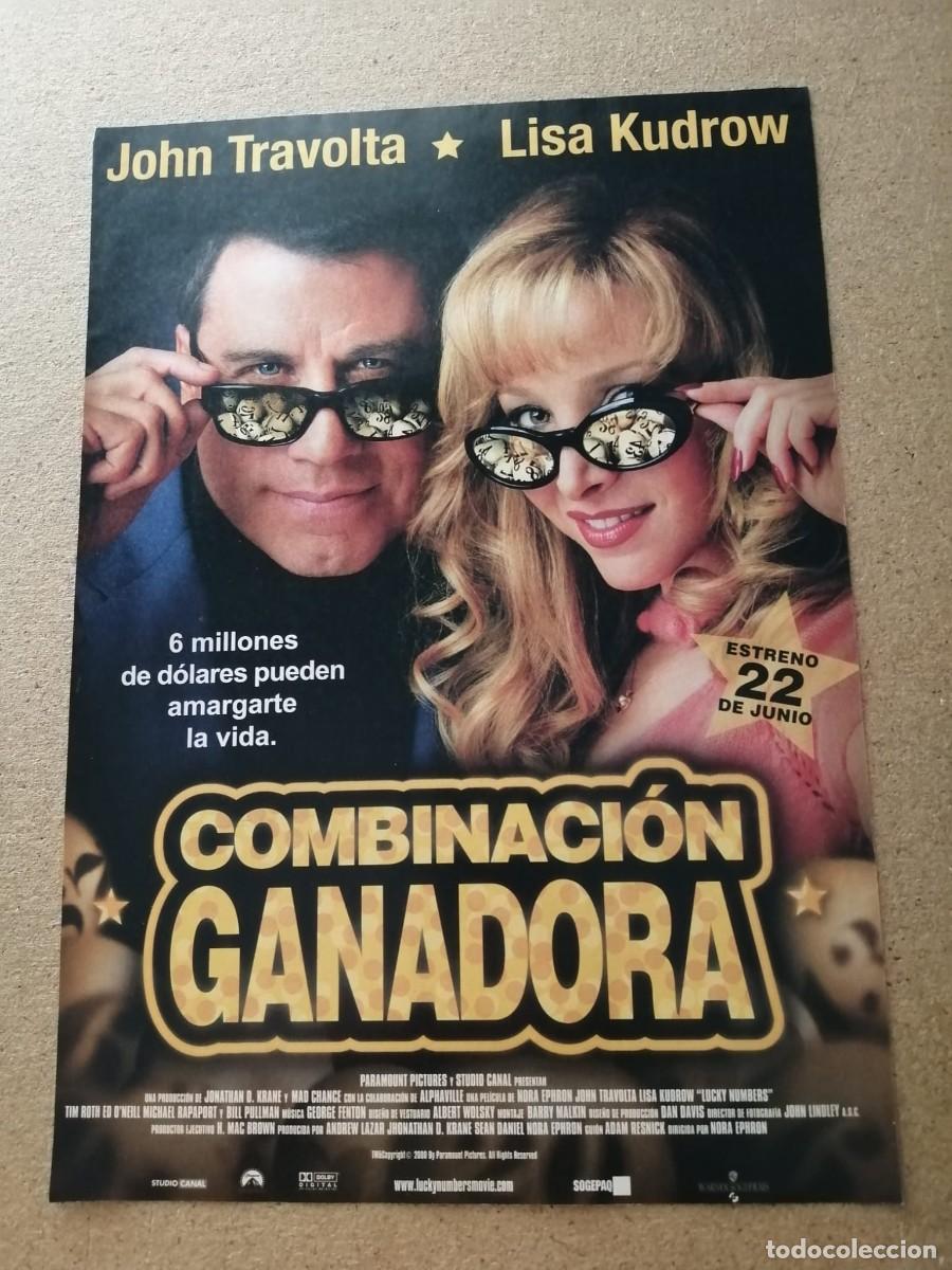 Cine: ANUNCIO CINE. COMBINACION GANADORA (JOHN TRAVOLTA - LISA KUDROW)