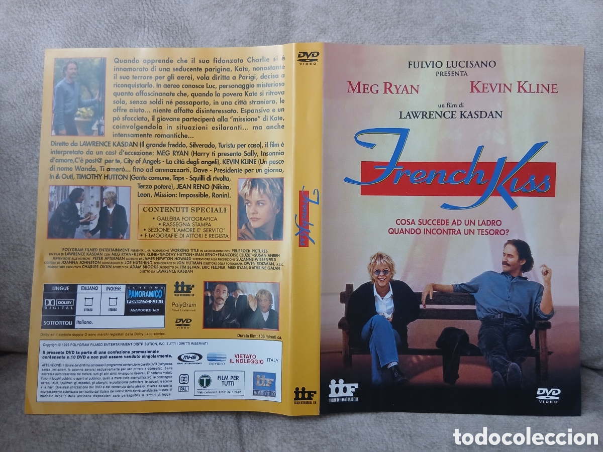 Cine: Car&aacute;tula Pelicuka Dvd French Kiss (Original)