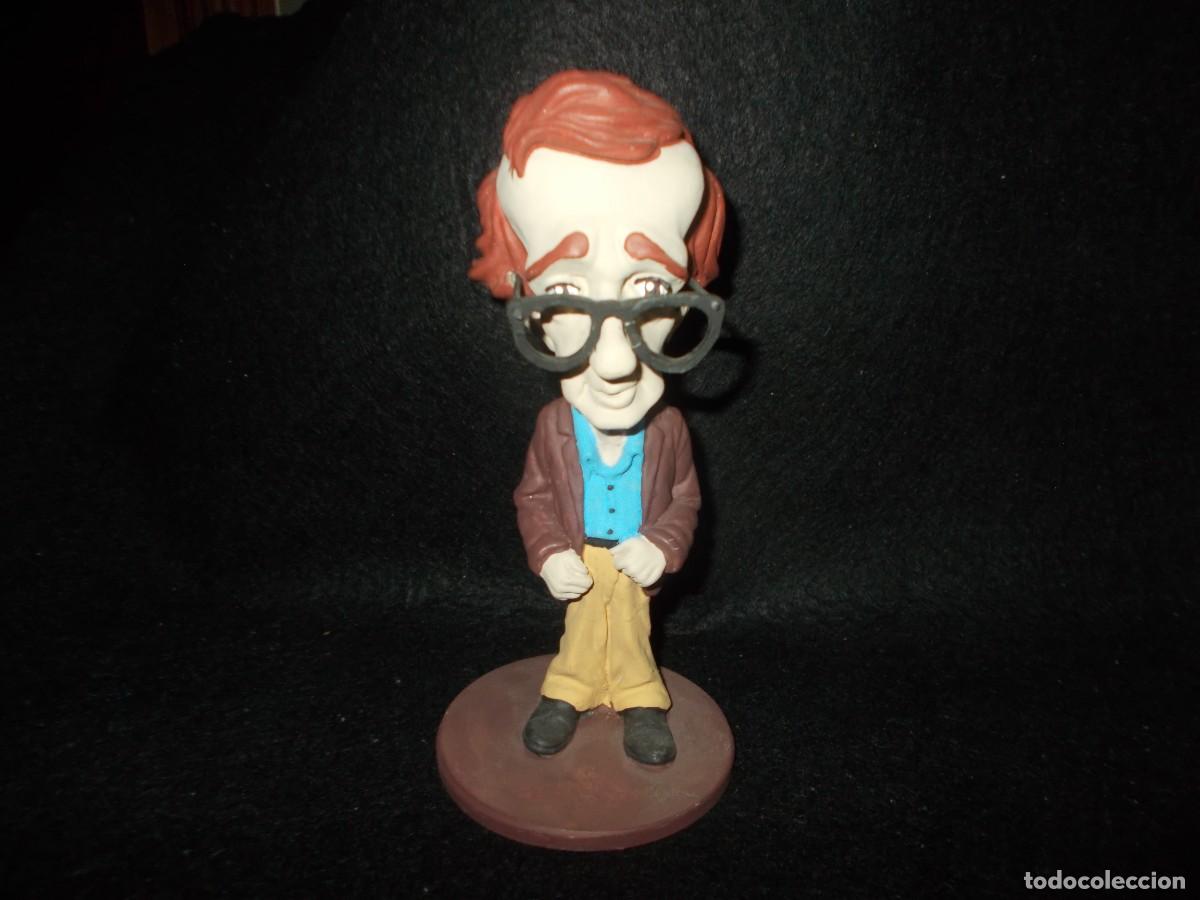 Cine: FIGURA Resina WOODY ALLEN. 21 cm. Caricatura Cine