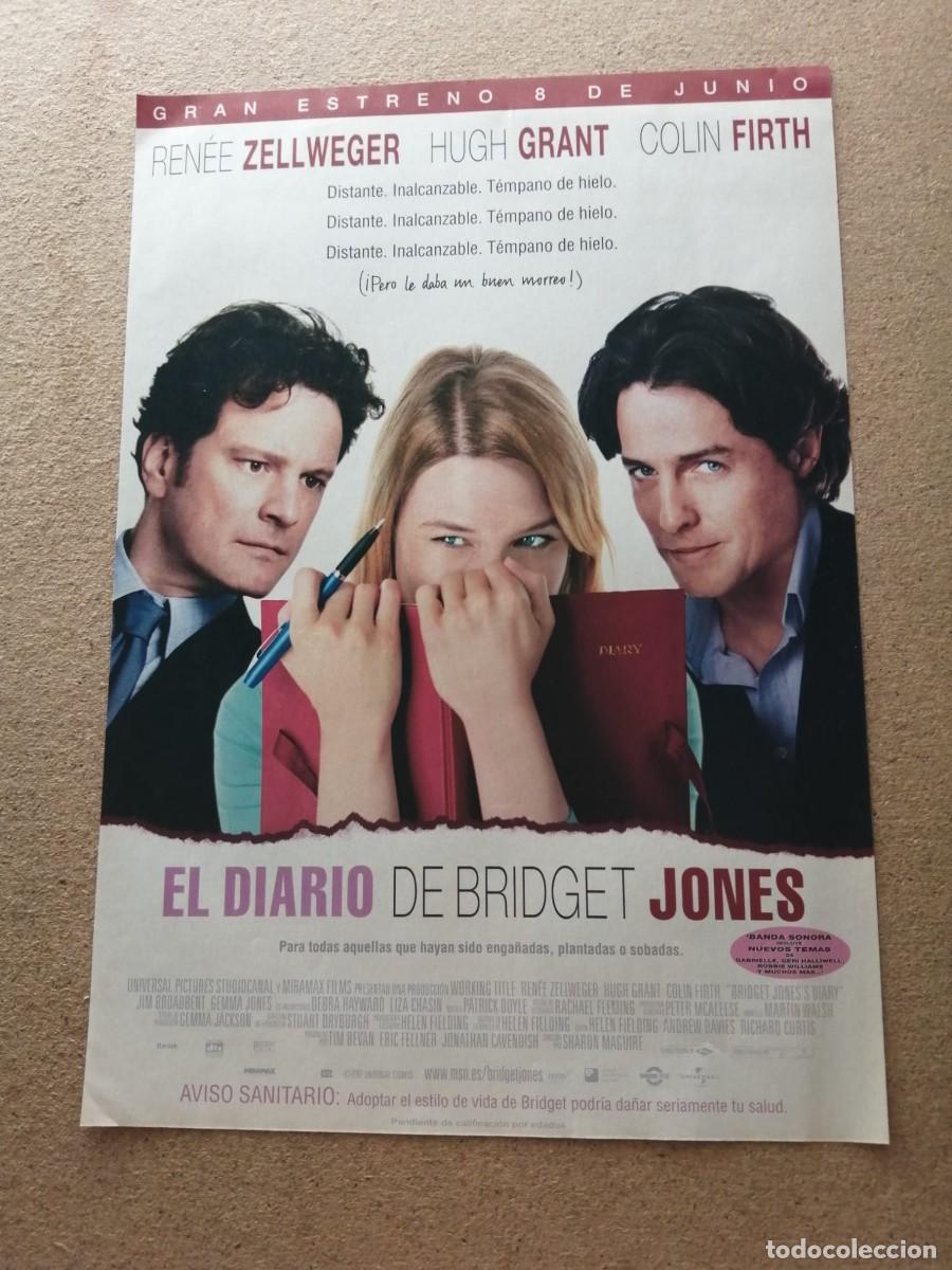 Cine: ANUNCIO CINE. EL DIARIO DE BRIUDGET JONES (RENEE ZELLWEGER - HUGH GRANT - COLIN FIRTH)