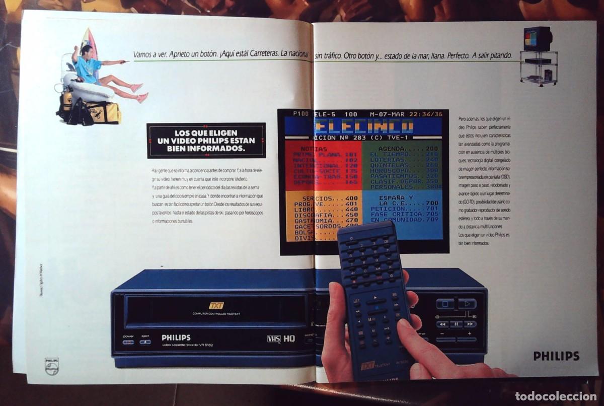Cine: philips video con teletexto publicidad