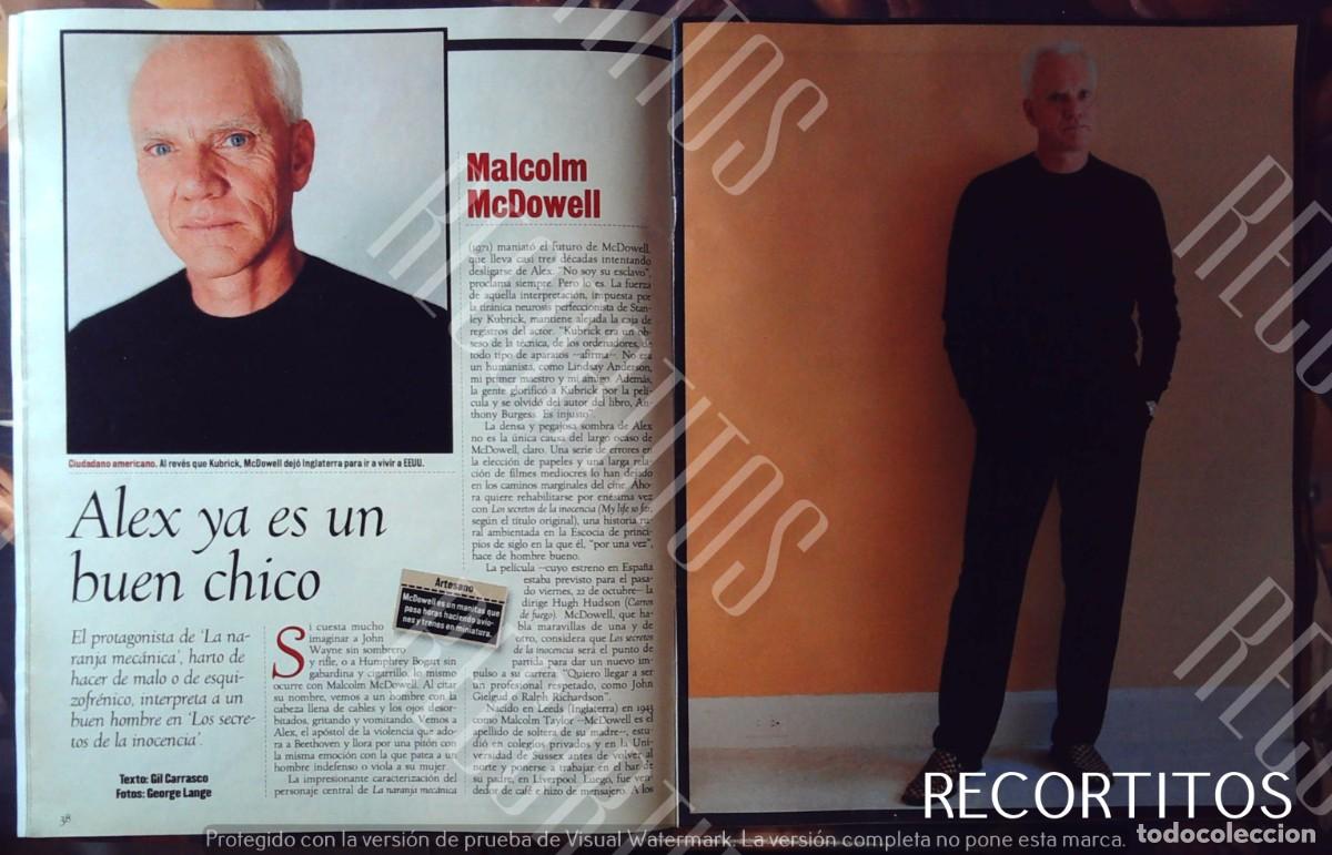Cine: reportaje 1999 malcom mcdowell