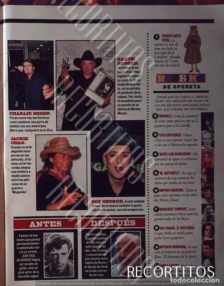 Cine: boy george culture club jackie chan charlie sheen jean paul belmondo nuria espert amparo moreno