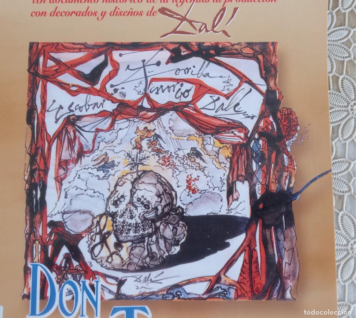 Cine: car&aacute;tula DVD 2004 con ilustraci&oacute;n de Dal&iacute; pel&iacute;cula Don Juan Tenorio con decorados de Salvador Dal&iacute;