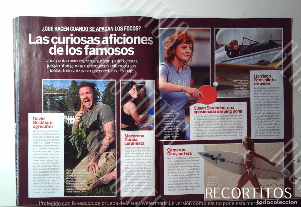 Cine: macarena garcia david beckham harrison ford cameron diaz susan sarandon