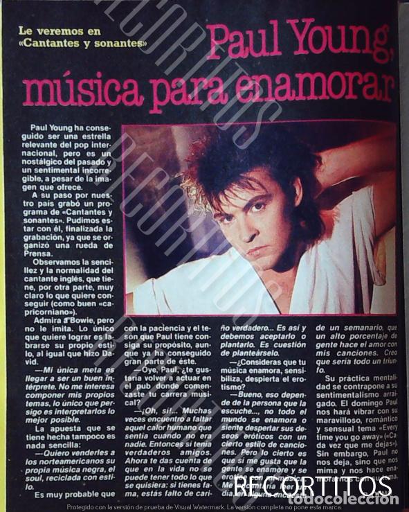 Cine: paul young musica romantica de los 80s