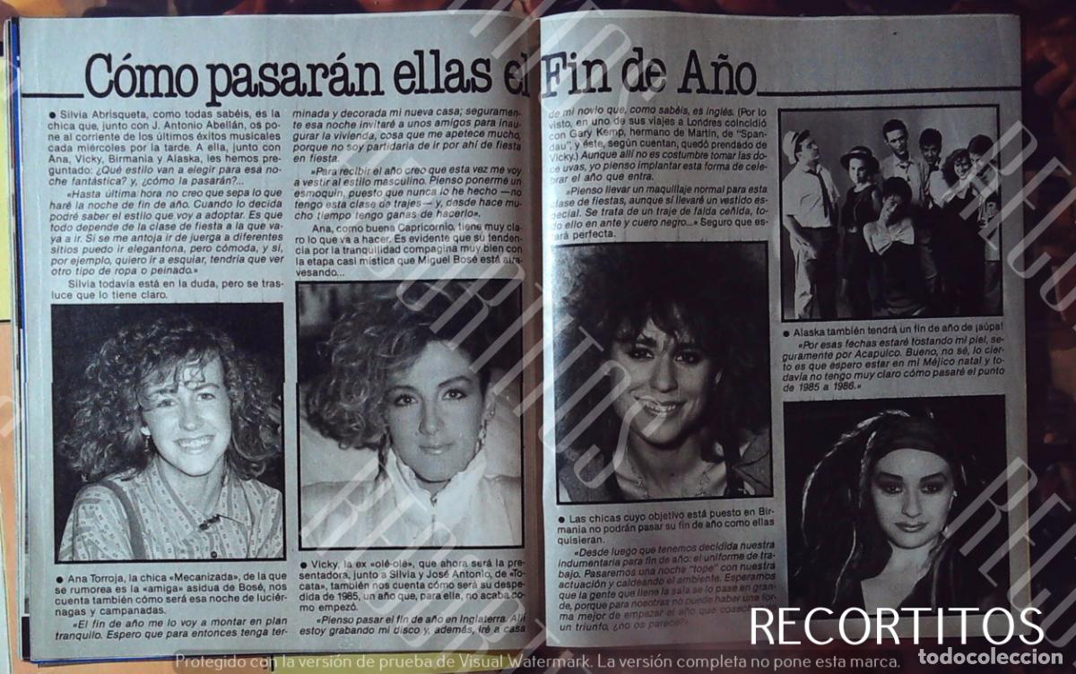 Cine: ana torroja mecano alaska fangoria vicky larraz ole ole objetivo birmania