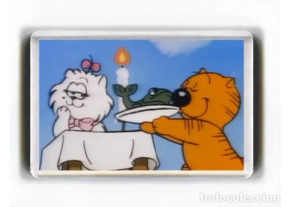 Cine: IMAN ACRILICO NEVERA - DIBUJOS ANIMADOS - EL GATO ISIDORO Y SU NOVIA SONIA