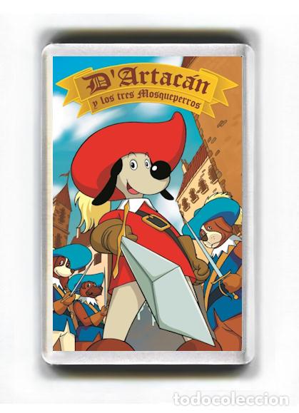 Cine: IMAN ACRILICO NEVERA - DIBUJOS ANIMADOS - DARTACAN Y LOS TRES MOSQUEPERROS