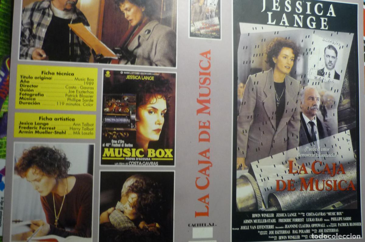 Cine: CARATULA VIDEO LA CAJA DE MUSICA JESSICA LANGE