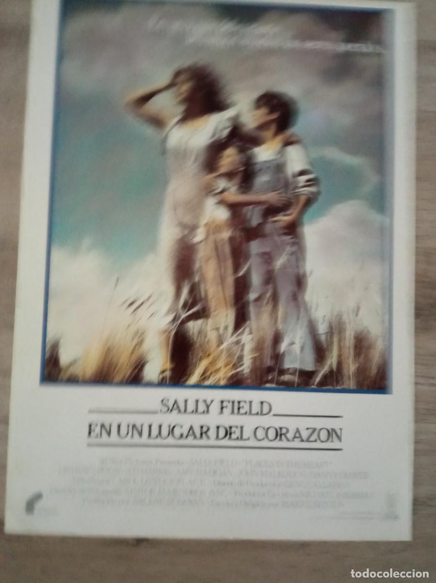 Cine: EN UN LUGAR DEL CORAZON, SALLY FIELD, 1 HOJA DE LA LISTA FILMAYER DE 1985