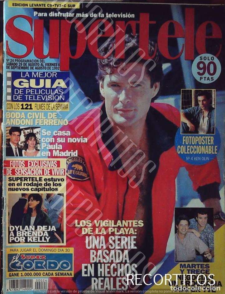 Cine: recorte portada david hasselhoff shannen doherty andoni ferre&ntilde;o ken olin