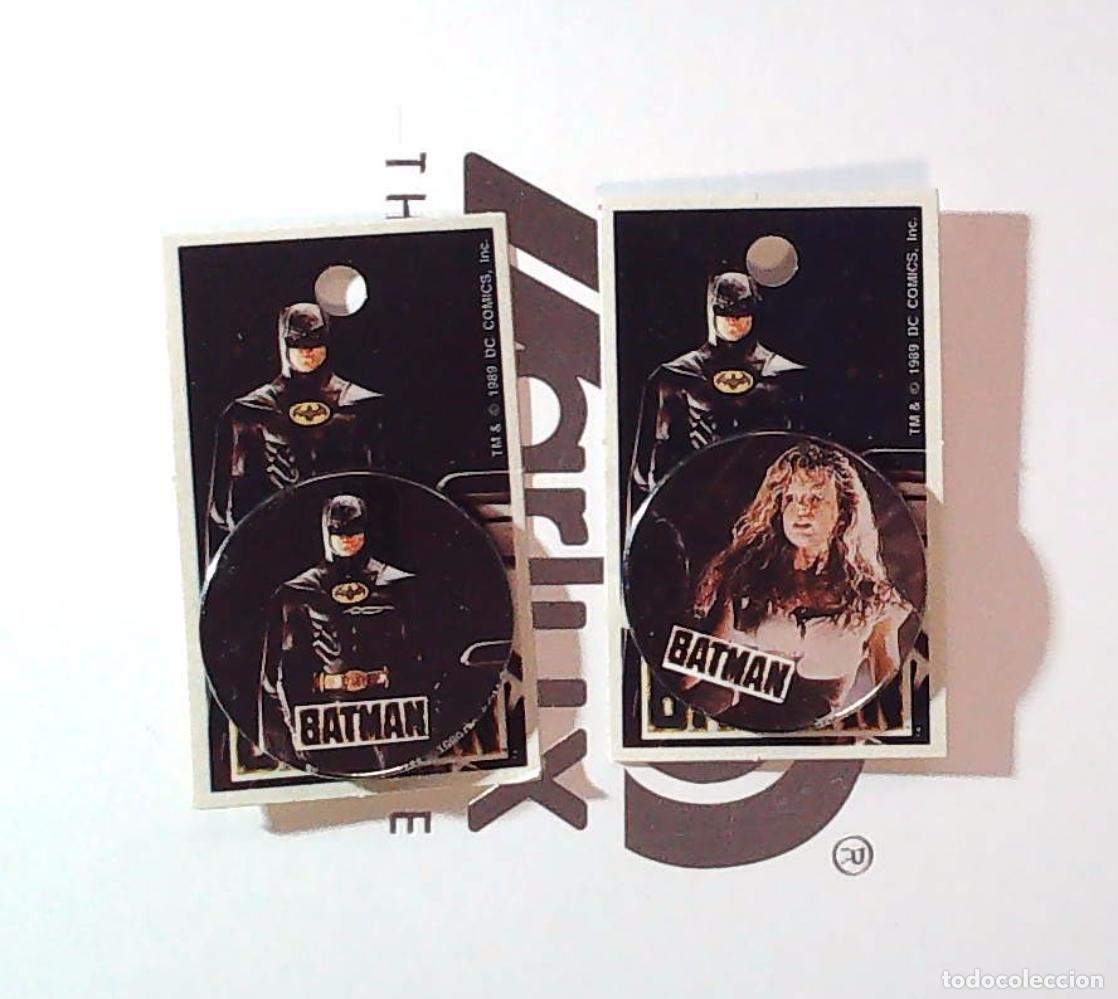 Cine: dos chapas vintage batman the film 1989 michael keaton the jocker jack nicholson kim basinger