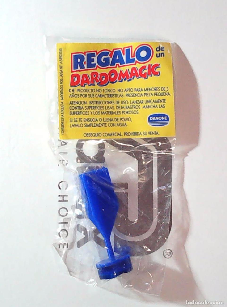 Cine: kiosko vintage objetos clasicos juguetes a&ntilde;os 90 dardomagic danone azul electric en blister original