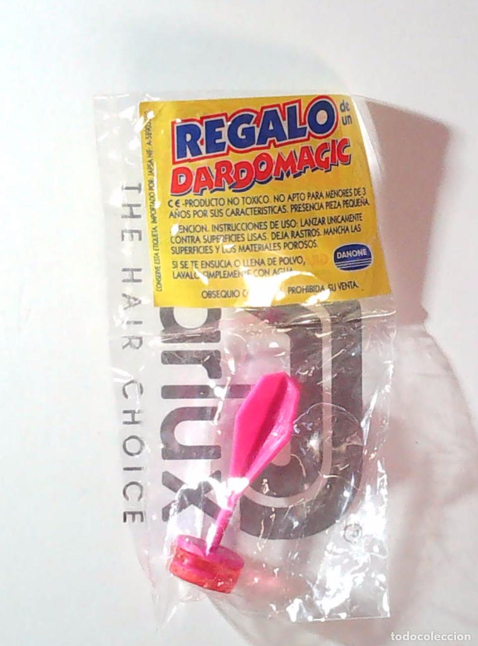 Cine: kiosko vintage clasicos juguetes a&ntilde;os 90 dardomagic danone rosa pink barbie en blister original