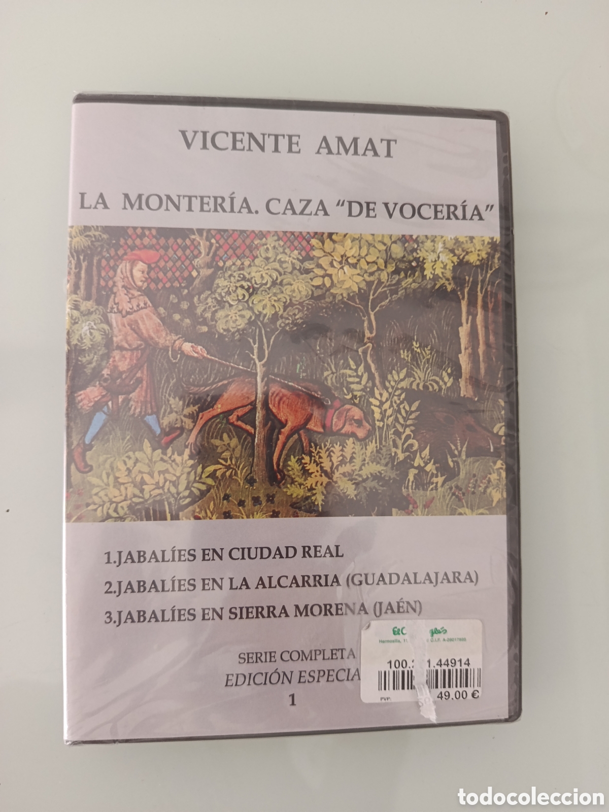 Cine: DVD VICENTE AMAT LA MONTER&Iacute;A CAZA DE VOCER&Iacute;A. JABAL&Iacute;ES EN CIUDAD REAL, LA ALCARRIA Y SIERRA MORENA