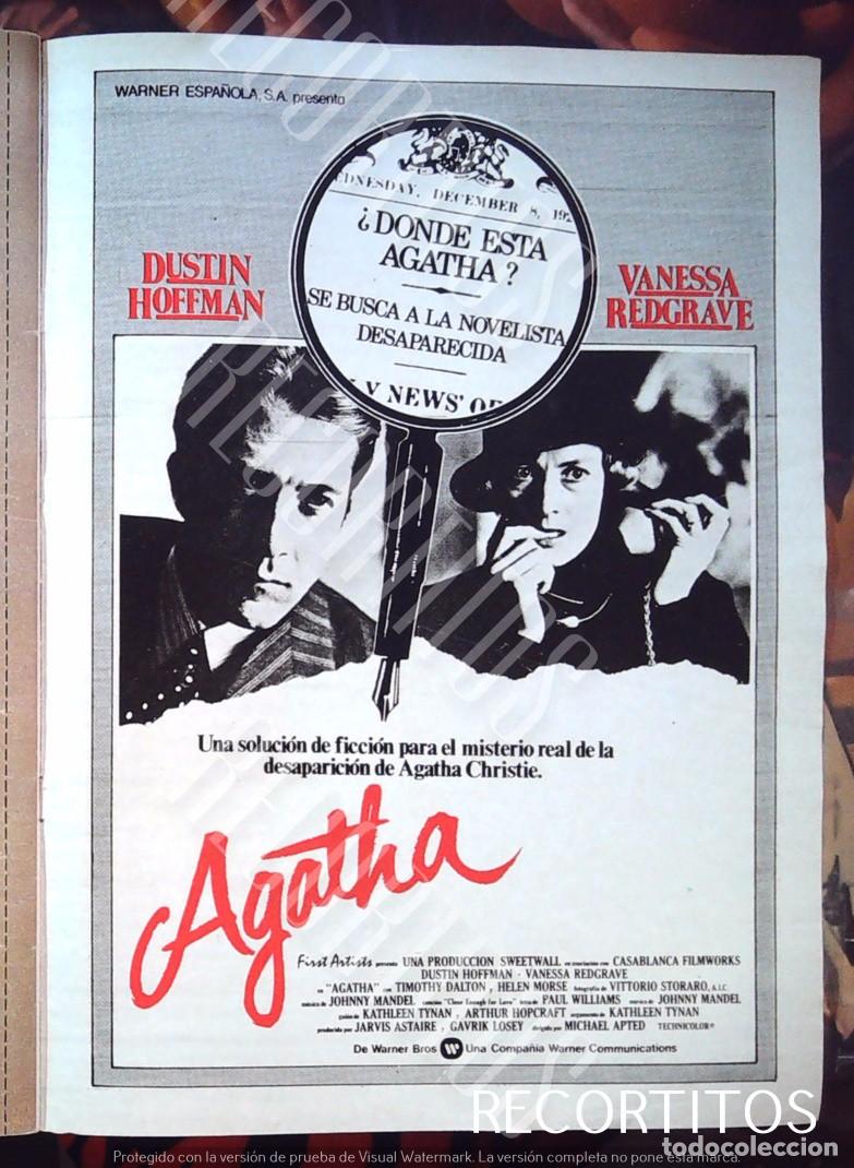 Cine: agatha vanessa redgrave dustin hoffman