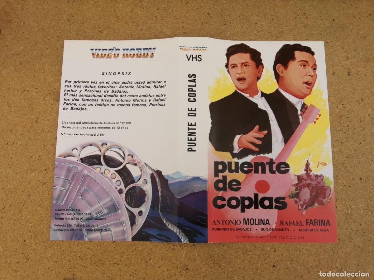 Cinema: CARATULA VHS. PUENTE DE COPLAS (ANTONIO MOLINA - RAFAEL FARINA)