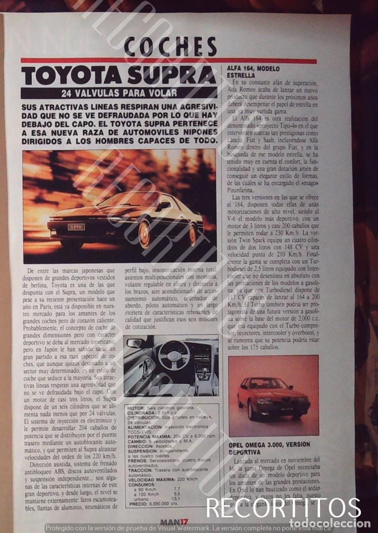 Cin&eacute;ma: toyota supra 24 valvulas opel omega