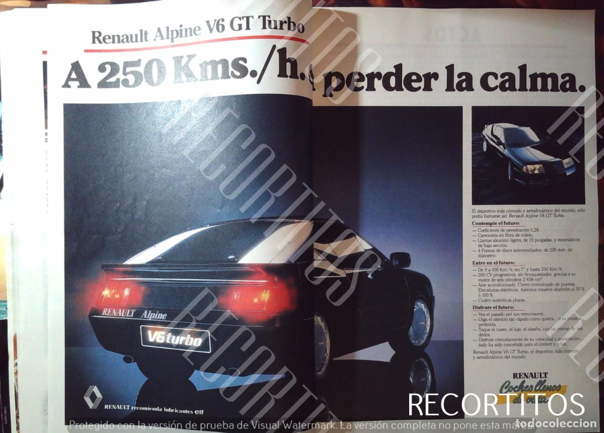Cine: renault alpine v6 gt turbo anuncio publicidad